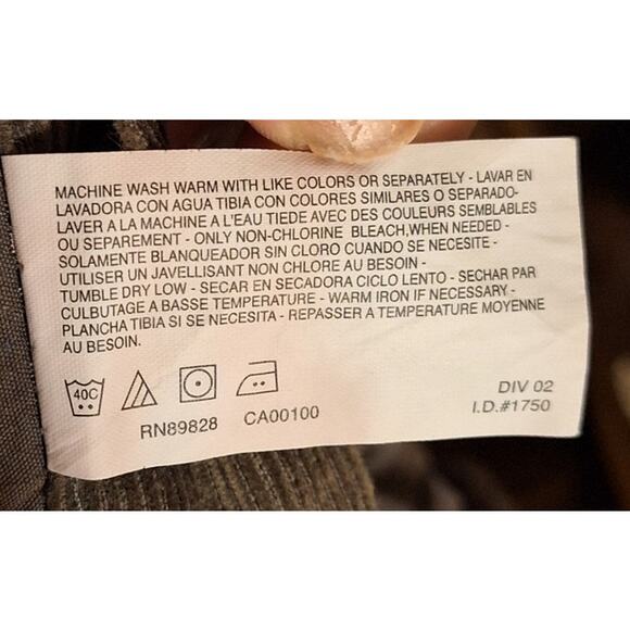 VTG Gloria Vanderbilt Women 12 Olive Green Gorpcore Cargo Straight Leg Pants - Picture 6 of 6